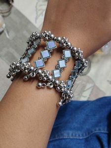 Ethnic Mirror Work Bracelet