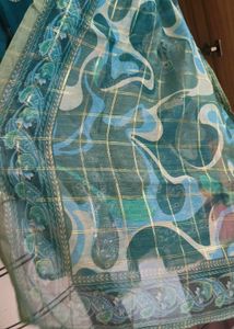 Binshan Teal Embroidered Kurta Set