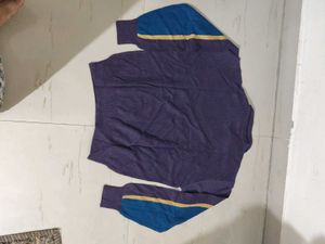 Men's Colorblock Quarter-Zip Sweater