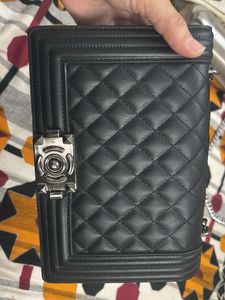 Black Quilted Crossbody Bag