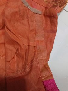 NewBlouse - MustardColor With PinkBorder NeverUsed