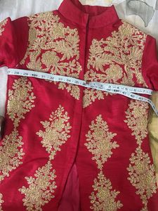 Elegant Pink Kurta Set with Gold Embroidery