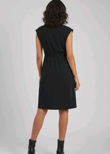 Elegant Black V-Neck Dress