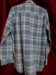 Teal Plaid Long Sleeve Shirt