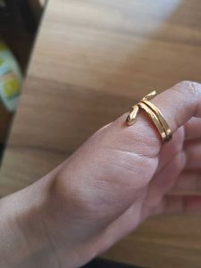 Gold-Tone Snake Ring