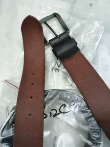 Classic Leather Belt with Antique Buckle