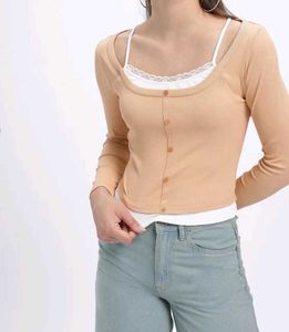 Cute Peach Cardigan Top