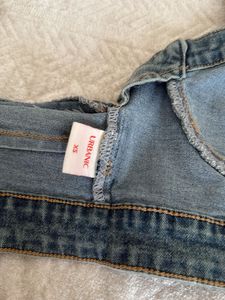 Denim Halter Crop Top