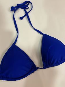 Royal Blue Halter Tie up Bikini Top