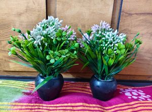 Set of 2 Artificial Potted Plants