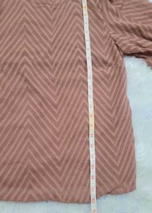 Chic Chevron Puff Sleeve Top