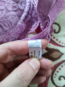 Imported Pink Wired Lace Bra