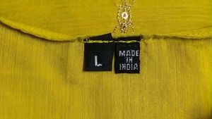 Embellished mustard Yellow Kurta