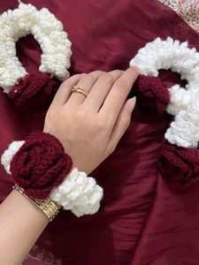 Handmade Crochet Flower Bracelet
