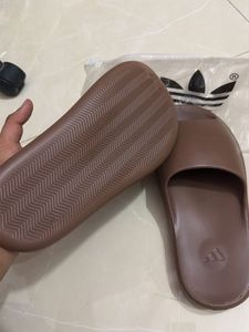 Adidas Adilette Slides Brown