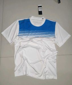 White & Blue Striped T-Shirt