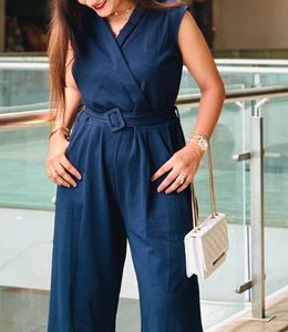 Elegant Navy Blue Jumpsuit