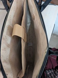 Classic Black Faux Leather Tote Bag