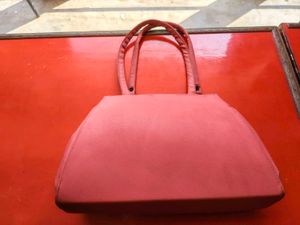 Cute Pink Heart Quilted Handbag