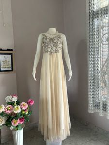 Elegant Embellished Sheer Gown