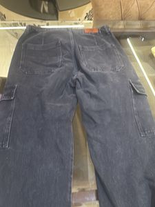 Stylish Black Cargo Jeans