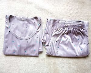 Comfy Dot Print Pajama Set