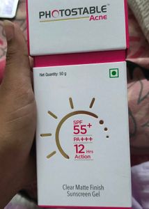 Photostable Sunscreen Gel SPF 55+