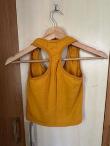 Mustard Yellow Racerback Tank Top