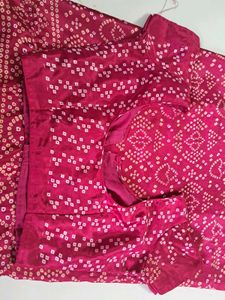 Vibrant Pink Elephant Print Saree