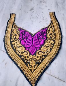 NECK PATCH RESHAM WORK