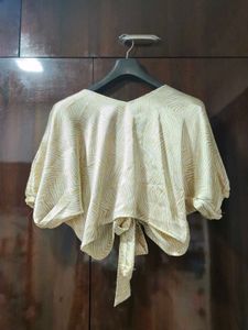 Stylish Ruched V-Neck Top