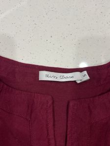 Maroon Casual Dress