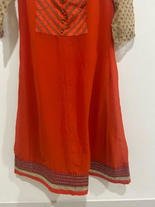 Globus Coral Red A-Line Kurti