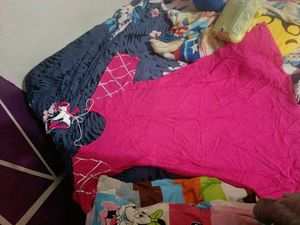 Pink Casual Elbow sleeves kurta