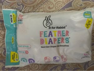 R for Rabbit Feather Diapers - L - Pack of 2