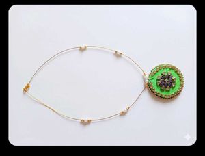Vibrant Green Statement Necklace
