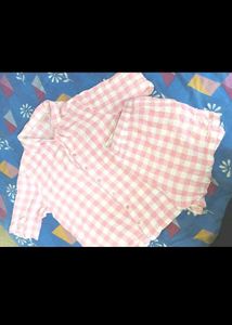Pink Gingham Pajama Set