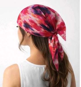 Vibrant Tie-Dye Bandana Scarf