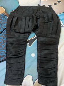Stylish Blue &amp; Black Brocade Ethnic Jacket