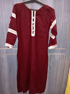 Elegant Maroon Kurta with Patiala Pants