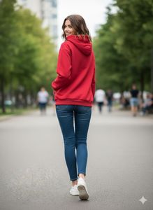 Red Cherry Print Hoodie