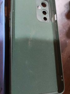 OnePlus Phone Case - Blue Silicone &amp; Green Cas
