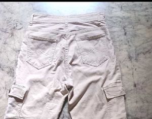Cream Cargo Pants