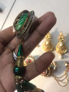 Earrings,saree Pin, Rings