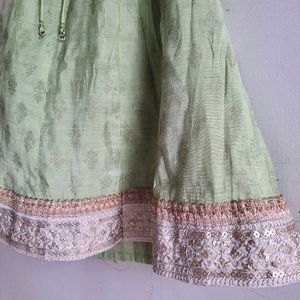 Kids Lehenga Pink Green