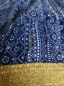 Boho Blue Floral Print Maxi Skirt