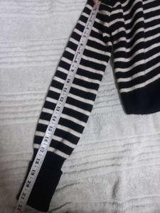 Striped Button Detail Sweater (too warm)