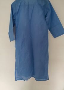Blue Chikenkari Kurti