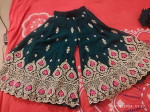 Designer heavy sharara set for 2-4yrs old