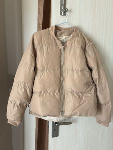 Beige Puffer Jacket oversize